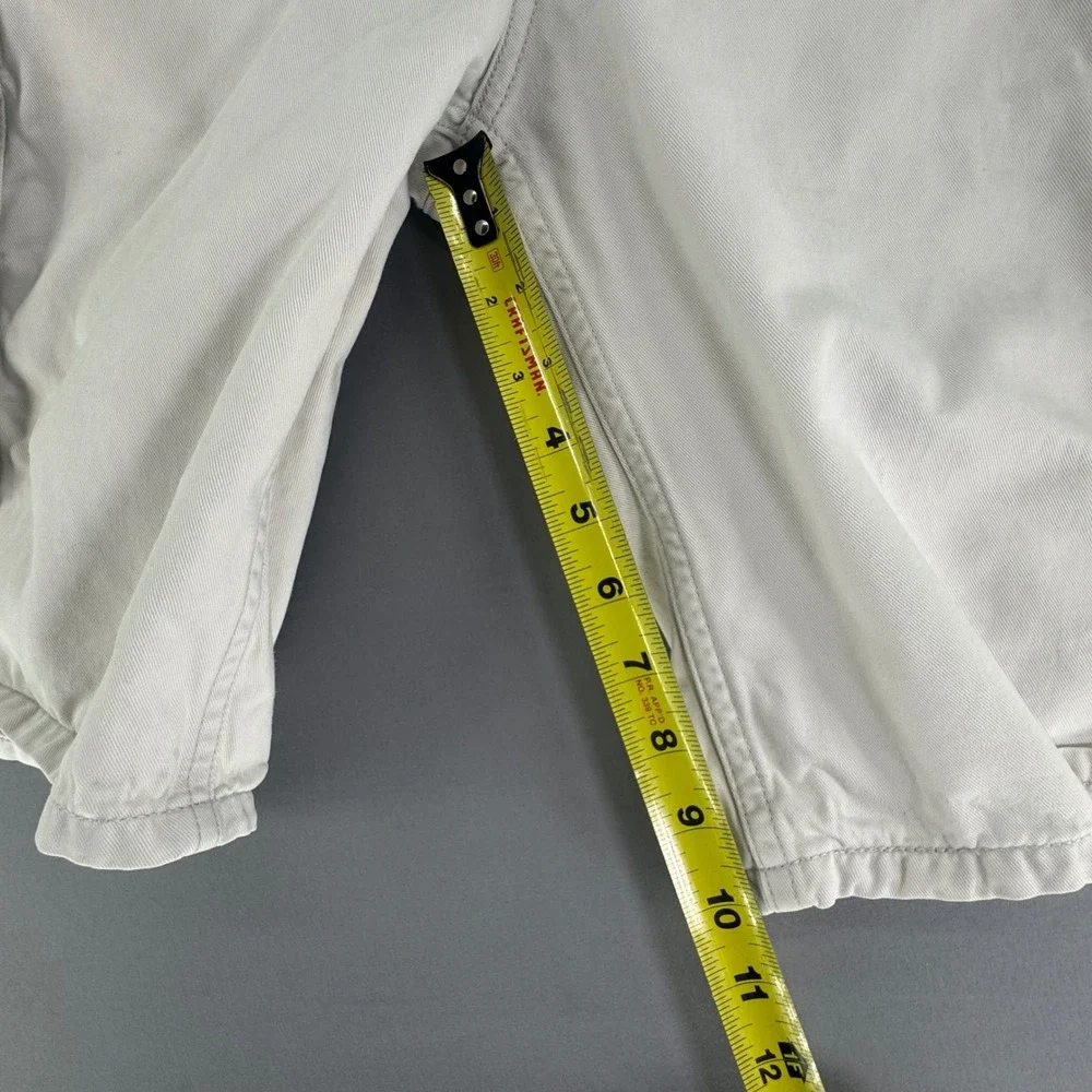 Levis Mens Cargo Shorts Size 40 Bone Off-White Cotton Utility 124630028